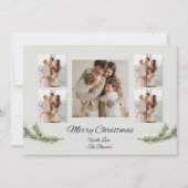 MERRY CHRISTMAS CUSTOMIZABLE GREENERY CHRISTMAS KAART (Voorkant)