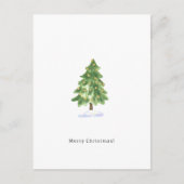 Merry Christmas Cute Christmas Tree Card Briefkaart (Voorkant)