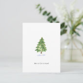 Merry Christmas Cute Christmas Tree Card Briefkaart (Staand voorkant)
