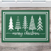 Merry Christmas Cute Christmas Tree Deurmat