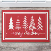Merry Christmas Cute Christmas Tree Deurmat