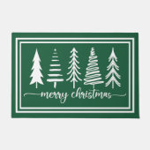 Merry Christmas Cute Christmas Tree Deurmat (Voorkant)