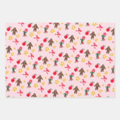 Merry Christmas Cute Doodle Whimsical Pattern Inpakpapier Vel (Voorkant 3)