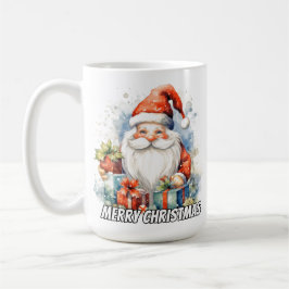 Merry Christmas Cute Little Santa Claus Koffiemok