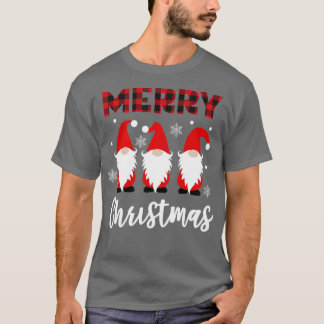 Merry Christmas Cute Santa Claus With Christmas Li T-shirt