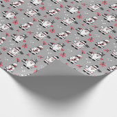 MERRY CHRISTMAS | Cute Winter Holly Gnomes Cadeaupapier (Hoek)