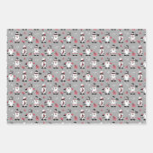 MERRY CHRISTMAS | Cute Winter Holly Gnomes Inpakpapier Vel (Voorkant)