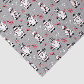 MERRY CHRISTMAS | Cute Winter Holly Gnomes Tissuepapier (Detail)