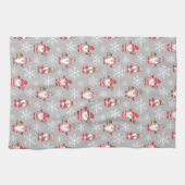 MERRY CHRISTMAS | Cute Winter Snowflake Gnomen Theedoek (Horizontaal)