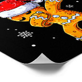 Merry Christmas Dab Gingerbread Xmas Christmas Coo Poster (Hoek)