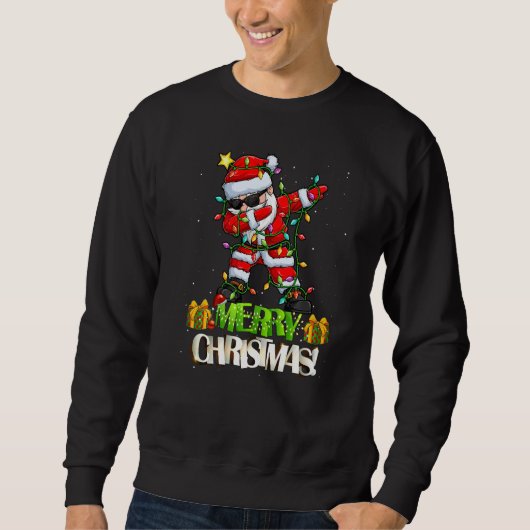 Merry Christmas Dabbing Santa Gnomes Christmas Trui (Voorkant)