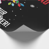 Merry Christmas Dad From Your Fastest Swimmer Cadeaupapier (Hoek)