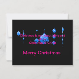 Merry Christmas Dancing Balls Blue jGibney Zazzle Briefkaart