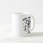 Merry Christmas Dancing Skeleton Koffiemok (Voorkant rechts)