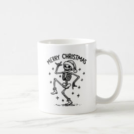 Merry Christmas Dancing Skeleton Koffiemok