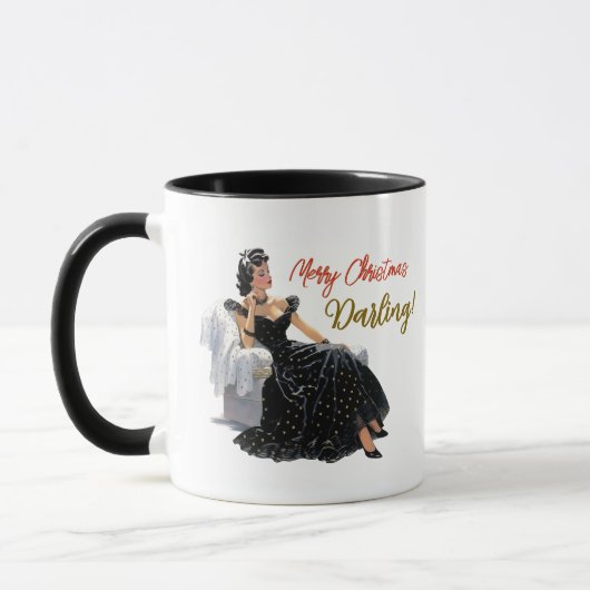 Merry Christmas Darling (gepersonaliseerde) Mok (Links)