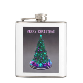 Merry Christmas. Decorated tree with gifts Heupfles