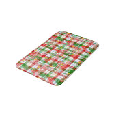 Merry Christmas Decorative Plaid Tartan Badmat (Gekanteld)