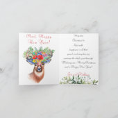 Merry Christmas Deer gepersonaliseerd Wenskaart Feestdagen Kaart (Binnen)