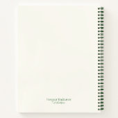 Merry Christmas Deer with Wreath Customize Notitieboek (Achterkant)