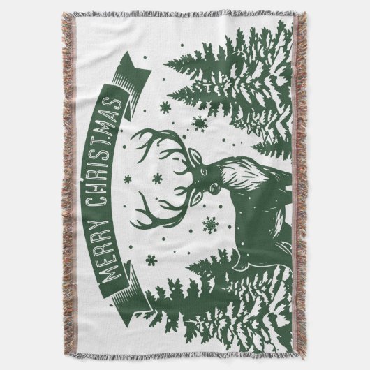 Merry Christmas Deken (Voorkant Verticaal)
