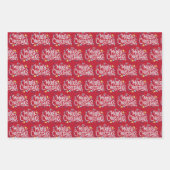 Merry Christmas Design Wrapping Paper Sheets (Voorkant 2)