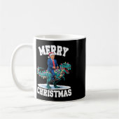 Merry Christmas Dino Donald Trump dinosaurus T-rex Koffiemok (Links)