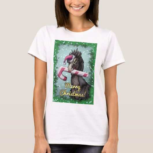 Merry Christmas Dinosaur T-shirt (Voorkant)