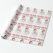 Merry Christmas Doctor Waardering Vakantie Ontwerp Cadeaupapier (Uitgerold)