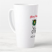 Merry Christmas Doctor Waardering Vakantie Ontwerp Latte Mok (Linkerhoek)