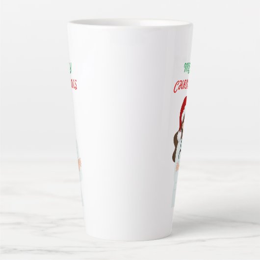 Merry Christmas Doctor Waardering Vakantie Ontwerp Latte Mok (Voorkant)