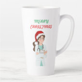 Merry Christmas Doctor Waardering Vakantie Ontwerp Latte Mok (Rechts)