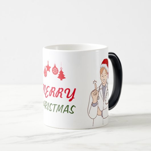 Merry Christmas Doctor Waardering Vakantie Ontwerp Magische Mok (Voorkant rechts)