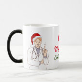 Merry Christmas Doctor Waardering Vakantie Ontwerp Magische Mok (Links)