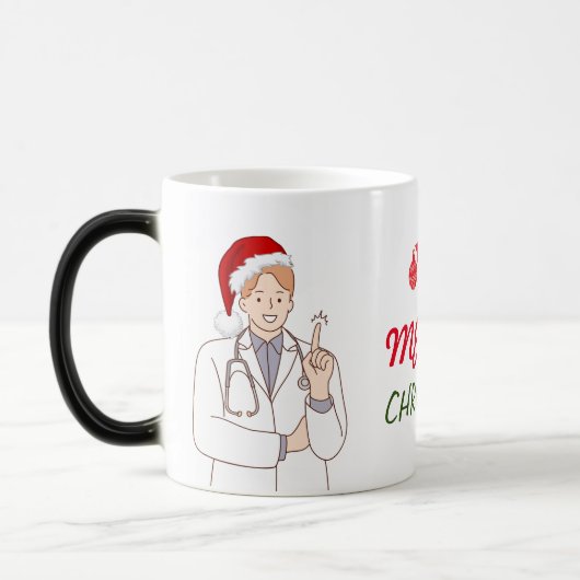Merry Christmas Doctor Waardering Vakantie Ontwerp Magische Mok (Links)