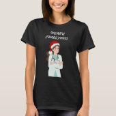 Merry Christmas Doctor Waardering Vakantie Ontwerp T-shirt (Voorkant)