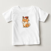 MERRY CHRISTMAS DOG AKITA INU T-Shirt (Voorkant)