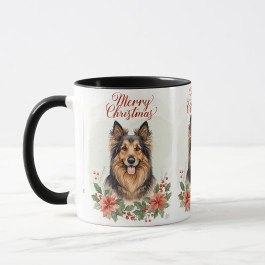 Merry Christmas Dog Cozy Holiday Mug Mok (Links)