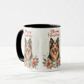 Merry Christmas Dog Cozy Holiday Mug Mok (Voorkant links)