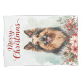 Merry Christmas Dog Cozy Winter Bedroom Bedding Kussensloop (Voorkant-Rechts)