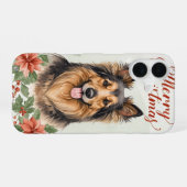 Merry Christmas Dog Festive Holiday Phone Case iPhone 16 Hoesje (Achterkant horizontaal)