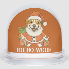 Merry Christmas Dog Santa Sneeuwbol