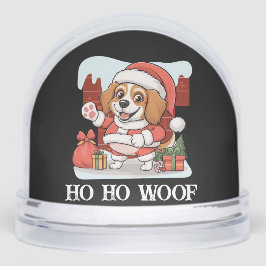 Merry Christmas Dog Santa Sneeuwbol