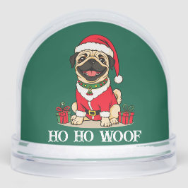 Merry Christmas Dog Santa Sneeuwbol