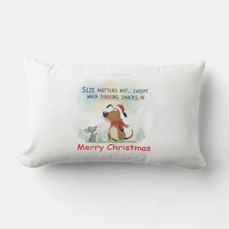 Merry Christmas dog santa throw pillow Kussen