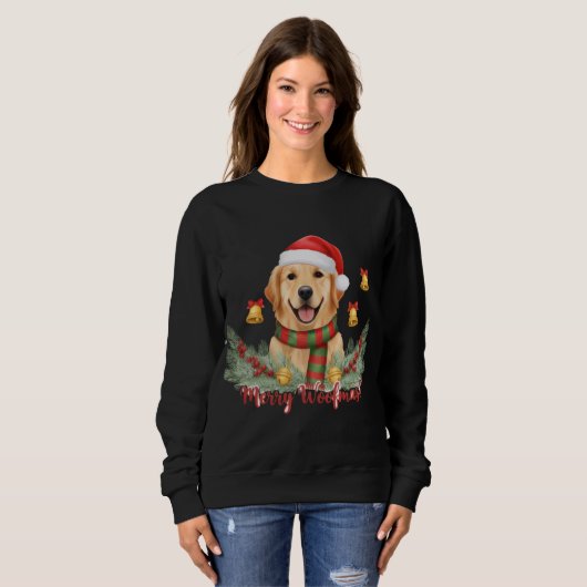 Merry Christmas Dog Sweatshirt  (Voorkant volledig)
