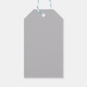 Merry Christmas donkergrijs gepersonaliseerde Gift Cadeaulabel (Achterkant)