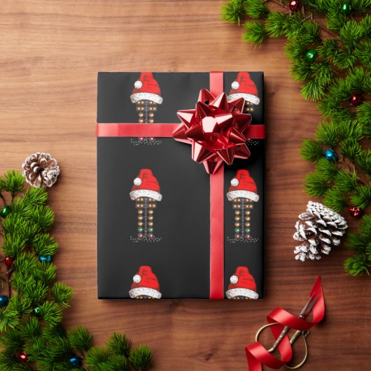 Merry Christmas Drag Racing Christmas Tree  Cadeaupapier (Feestdagen Geschenken)