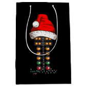 Merry Christmas Drag Racing Christmas Tree  Medium Cadeauzakje (Voorkant)