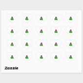 Merry Christmas Dragonfly Christmas Tree T-Shirt Hart Sticker (Vel)